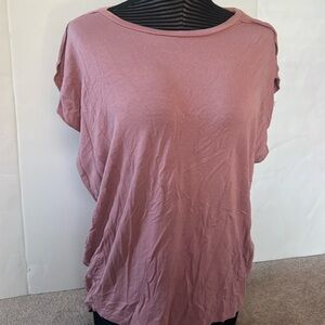 Blush pink short sleeve top
